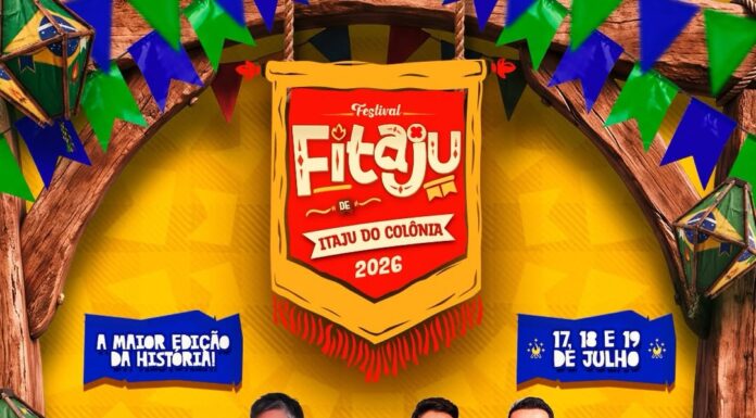 O coração de Itaju do Colônia já bate mais forte no ritmo do FITAJU 2026!